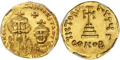 ANCIENT COINS Byzantine Empire, Constans II with Constantine IV, Solidus - NGC MSCoin with MS grade by NGC 4/5 strike and 4/5 surface.Byzantine Empire Constans II with Constantine IV (641-668), Solidu