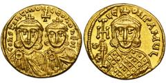 ANCIENT COINS Byzantine Empire, Constantine V Copronymus, Leo IV and Leo III, SolidusByzantine Empire Constantine V Copronymus, Leo IV and Leo III, AV Solidus (751–775), Solidus 756-754, Constantinopl