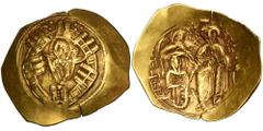 ANCIENT COINS Byzantine Empire, Michael VIII Palaeologus, HyperpyronByzantine Empire Michael VIII Palaeologus (1261–1282), Hyperpyron, Constantinople mintObverse: Mary on the throne, surrounded by cit