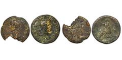 ANCIENT COINS Set, Roman Imperial, Bronze (2 pcs.)Zestaw dwóch sztuk dużych brązów. ANCIENT ANTIKE античный Lots ancient