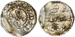 EUROPEAN MEDIEVAL Germany, Royal Mint in the Cologne area, Denarius - UNLISTED, EXTREMELY RAREExtremely rare denarius, unlisted in literature, is not found in any known catalog.We contacted a speciali