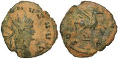 ANCIENT COINS Roman Imperial, Gallienus, AntoninianusRoman Imperial Gallienus (253-268), Antoninianus 267-268, Rome mintObverse: radiate head right GALLIENVS AVGReverse: pegasus springing to right, H 