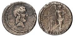 Foreign coins Roman Republic. L. Calpurnius Piso Frugi. Quinar. N.D. (90 BC). Sear 237. 1,74 g. VF.