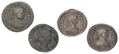 Foreign coins Roman Empire. Florianus & Probus. Lot (4) Antonianus. ND (276 - 282 AD). F - XF. RIC 57, RIC 27ff, RIC 172, RIC 762f.