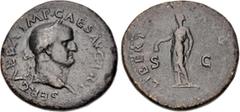 Roman Imperial Coins Galba, 68 - 69 AD AE Sestertius, Rome Mint, 35mm, 24.45 grams Obverse: SER GALBA IMP CAES AVG TR P, Laureate head of Galba right. Reverse: LIBERT S C, Libertas standing left holdi