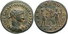 Roman Coins Numerian, 283 - 284 AD AE Antoninianus, Rome Mint, 20mm, 4.05 grams Obverse: IMP C M AVR NVMERIANVS PF AVG, Radiate, draped and cuirassed bust of Numerian right. Reverse: VIRTVS AVGG, Nume