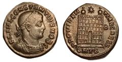 Roman Coins Constantius II, as Caesar, 324 - 337 AD AE19, Thessalonica Mint, 2.87 grams Obverse: FL IVL CONSTANTIVS NOB C, Laureate, draped and cuirassed bust of Constantius right. Reverse: PROVIDENTI