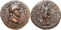 Roman Imperial Galba, 68 - 69 AD AE Sestertius, Rome Mint, 36mm, 26.49 grams Obverse: SER GALBA IMP CAES AVG TR P, Laureate head of Galba right. Reverse: ROMA R XL, Roma in military garb standing left