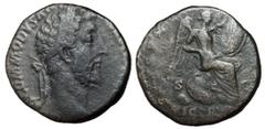 Roman Imperial Coins Commodus, 177 - 192 AD AE Sestertius, Rome Mint, 28mm, 21.91 grams Obverse: M COMMODVS ANTON AVG BRIT, Laureate head of Commodus right. Reverse: P M TR P X IMP VII COS IIII P P, V