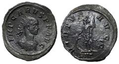 Roman Coins Carus, 282 - 283 AD AE Antoninianus, Rome Mint, 22mm, 3.44 grams Obverse: IMP C M AVR CARVS P F AVG, Radiate, draped and cuirassed bust of Carus right. Reverse: VIRTVS AVGG, Virtus standin