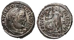 Roman Coins Licinius I, 308 - 324 AD AE Follis, Cyzicus Mint, 22mm, 3.03 grams Obverse: IMP C VAL LINCIN LICINIVS P F AVG, Laureate head of Licinius right. Reverse: IOVI CONSERVATORI, Jupiter standing