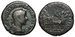 Roman Coins Gordian III, 238 - 244 AD AE Medallic As, Rome Mint, 26mm, 9.44 grams Obverse: IMP GORDIANVS PIVS FEL AVG, Laureate, draped and cuirassed bust of Gordian right. Reverse: PONTIFEX MAX TR P 