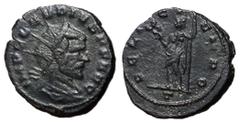 Roman Coins Claudius II, 268 - 270 AD AE Antoninianus, Mediolanum Mint, 21mm, 3.82 grams Obverse: IMP CLAVDIVS P F AVG, Radiate head of Claudius right. Reverse: FELIC TEMPO, Felicitas standing left ho