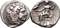 Ancient Greece, Alexander III the Great 336-323 BC, Tetradrachm, PhoeniciaWeight 17,16 g, 26 mm. Early posthumous issue of Ake or Tyre.Waga 17,16 g, 26 mm. Rzadka tetradrachma pośmiertna z około 320-3