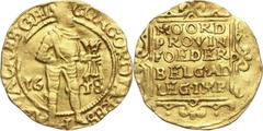 World coins and medals NetherlandsNetherlands, Gelderland, Ducat 1648 Niderlandy, Geldria, dukat 1648 Gold 3,43 g. Złoto 3,43 g. Grade: VF+ Diameter: 21.50 mm Literature: Friedberg 237 More photos and