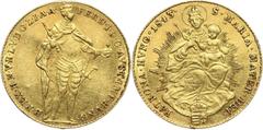 World coins and medals HungaryHungary, Ferdinand I, Ducat 1843, Kremnica Węgry, Ferdynand I, dukat 1843, Kremnica Gold 3,48 g. Złoto 3,48 g. Grade: VF+/XF- Diameter: 21.00 mm Literature: Friedberg 222