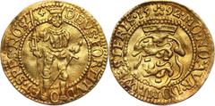 World coins and medals Netherlands, Friesland, Ducat 1592 Niderlandy, Fryzja Zachodnia, dukat 1592 Gold 3,47 g. Złoto 3,47 g. Netherlands Grade: VF+ Diameter: 22.00 mm Literature: Friedberg 281 More p