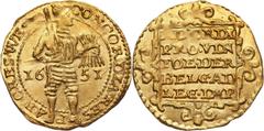 World coins and medals Netherlands, West Friesland, Ducat 1651 Niderlandy, Fryzja Zachodnia, dukat 1651 Slightly bent but very attractive coin. Gold 3,47 g. Złoto 3,49 g. Netherlands Grade: UNC- Diame