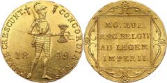 World coins and medals Netherlands, William III, Ducat 1849, Utrecht Niderlandy, Wilhelm III, dukat 1849, Utrecht Gold 3,49 g. Złoto 3,49 g. Netherlands Grade: XF/XF+ Diameter: 21.00 mm Literature: Fr