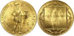 World coins and medals Netherlands, Wilhelmina, Ducat 1925 Niderlandy, Holandia, Wilhelmina, dukat 1925 Gold 3,47 g. Slightly bent. Złoto 3,47 g. Lekko gięty. Netherlands Grade: UNC- Diameter: 21.00 m