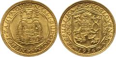 Czechoslovakia Czechoslovakia, Ducat 1936 Czechosłowacja, dukat 1936 Gold 3,49 g. Scarce date. Złoto 3,49 g; rzadszy rocznik. Grade: AU Reference: Friedberg 2Czechoslovakia