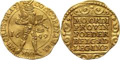 Netherlands Netherlands, Utrecht, Ducat 1649 Niderlandy, Utrecht, dukat 1649 Gold 3,49 g.Złoto 3,49 g. Grade: VF+ Reference: Friedberg 284Netherland