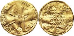 Netherlands Netherlands, Zwolle, Ducat 1668, with title of Ferdinand III Niderlandy, Zwolle, dukat 1668, z tytulaturą Ferdynanda III Gold 3,49 g. Weakly struck and bent. Rare coin.Złoto 3,49 g. Miejsc