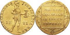 Russia Russia, Nicholas I, Dutch-type Ducat 1841, St. Petersburg Rosja, Mikołaj I, dukat typu niderlandzkiego 1841, Petersburg Gold 3,47 g.Złoto 3,47 g. Grade: VF+ Reference: KM #50.2Russia