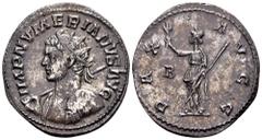 Roman Imperial Numerian Rome, 283-284 AD. Æ antoninianus, 3.87 g. IMP NUMERIANUS AUG radiate, cuirassed bust left, with spear and decorated shield / PAX AUGG Pax standing left, with branch and sceptre