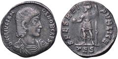 Roman Empire coins ROMANE IMPERIALI - Giuliano II (360-363) - Siliqua (Tessalonica) C. 40 (30 Fr.) (AG g. 1,81) BB+