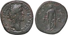 Roman Empire coins ROMANE IMPERIALI - Antonino Pio (138-161) - Dupondio (AE g. 10,29) qBB