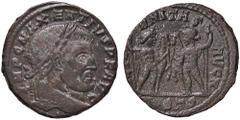 Roman Empire coins ROMANE IMPERIALI - Massenzio (306-312) - Follis (Ostia) (MI g. 5,76) BB-SPL