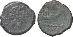 Roman Republic coins ROMANE REPUBBLICANE - ANONIME - Monete senza simboli (dopo 211 a.C.) - Semisse Cr. 56/3 (AE g. 23,69) qBB