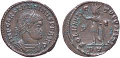 Roman Empire coins ROMANE IMPERIALI - Costantino I (306-337) - Follis ridotto (Ticinum) C. 526 (MI g. 2,31) qSPL