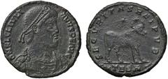 Roman Empire coins ROMANE IMPERIALI - Giuliano II (360-363) - Doppia maiorina (Tessalonica) C. 38 (AE g. 8,5) BB