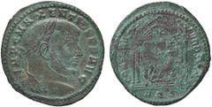 Roman Empire coins ROMANE IMPERIALI - Massenzio (306-312) - Follis (Aquileia) (MI g. 6,72) Sedimenti BB+ Sedimenti