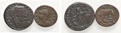 Roman Empire coins ROMANE IMPERIALI - Licinio I (308-324) - Follis (MI g. 3,18) Assieme a AE3 epoca di Costantino I (gr. 2,01) - Lotto di 2 monete med. BB Assieme a AE3 epoca di Costantino I (gr. 2,01