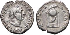 Roman Empire coins ROMANE IMPERIALI - Vitellio (69) - Denario C. 111; RIC 109 (AG g. 3,26) bel BB