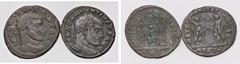 Roman Empire coins ROMANE IMPERIALI - Massenzio (306-312) - Follis (MI g. 6,32)gr. 6,48 Lotto di 2 monete MB÷BB gr. 6,48 - Lotto di 2 monete