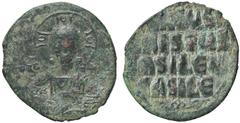 Byzantine coins BIZANTINE - Basilio II e Costantino VIII (975-1025) - Follis (attribuito) Sear 1818 (AE g. 7,94) BB