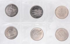 Foreign coins ESTERE - GRECIA - Repubblica (1974) - Serie Olimpiadi 2004 NI 6 monete da 500 dracma qFDC÷FDC 6 monete da 500 dracma -