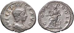 Roman Empire coins ROMANE IMPERIALI - Giulia Paola (moglie di Elagabalo) - Denario C. 6; RIC 211 (AG g. 2,62) BB+