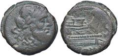 Roman Republic coins ROMANE REPUBBLICANE - ANONIME - Monete con simboli o monogrammi (211-170 a.C.) - Semisse (AE g. 11,2) qBB
