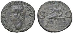 Roman Empire coins ROMANE IMPERIALI - Caligola (37-41) - Asse C. 29 (AE g. 9,11) Con cartellino Clelio Varesi BB Con cartellino Clelio Varesi