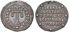 Byzantine coins BIZANTINE - Leone VI, Alessandro e Costantino VII (908-912) - Miliarense Ratto 1881; Sear 1727 (AG g. 2,84) bel BB