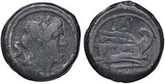 Roman Republic coins ROMANE REPUBBLICANE - ANONIME - Monete senza simboli (dopo 211 a.C.) - Semisse Cr. 56/3 (AE g. 24,5) meglio di MB