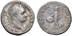 Roman Empire coins ROMANE IMPERIALI - Vitellio (69) - Denario C. 99 (12 Fr.); RIC G9 (AG g. 3,25) qBB