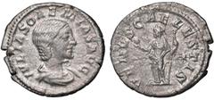 Roman Empire coins ROMANE IMPERIALI - Giulia Soemia (madre di Elagabalo) - Denario C. 8; RIC 241 (AG g. 3) qBB