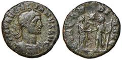 Roman Empire coins ROMANE IMPERIALI - Aureliano (270-275) - Asse - Busto laureato e corazzato a d. /R Aureliano e Severina affrontati si danno la mano; tra di loro la testa del Sole C. 20 (20 Fr.) (AE