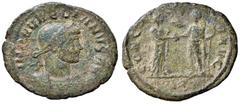 Roman Empire coins ROMANE IMPERIALI - Aureliano (270-275) - Asse - Busto laureato e corazzato a d. /R Aureliano e Severina affrontati si danno la mano; tra di loro la testa del Sole C. 35 (12 Fr.) (AE